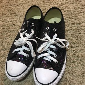 Sparkly multicolored Converse! Size 9